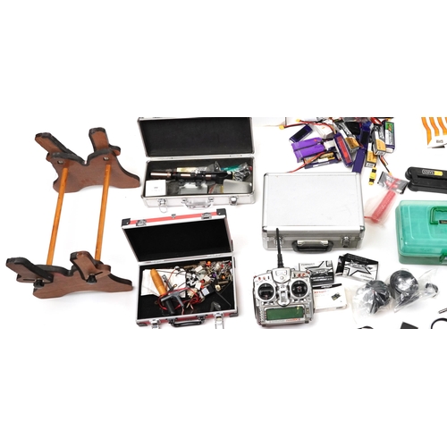 1250 - Radio control mechanics and accessories including MacGregor controller, Irvine fuelling station, Ali... 