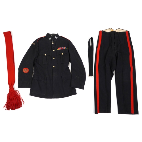 1461A - Military interest dress uniform including tunic with bars and cloth badges