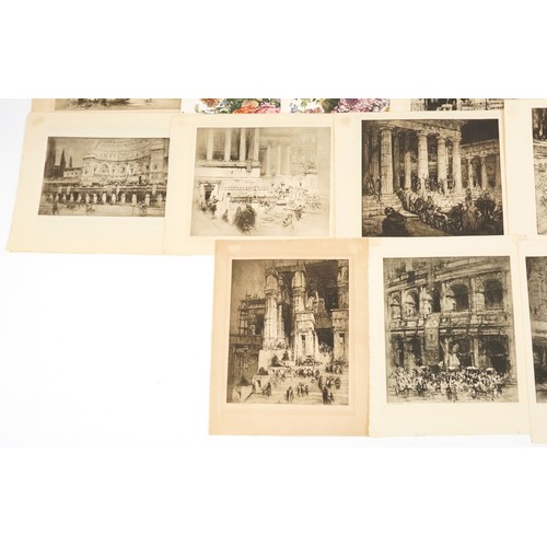 2593 - Prints, mounts and ephemera including a photograph of architect William Walcot, top half portrait bl... 