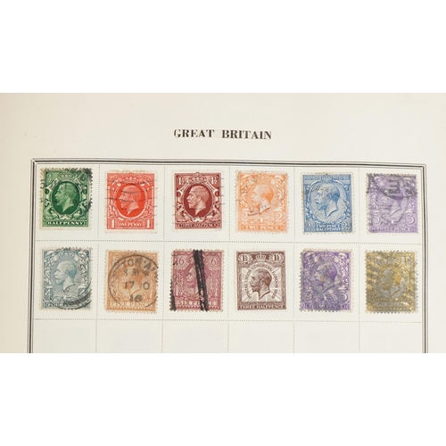 1707A - 19th century and later British and European stamps arranged in an album including Great Britain and ... 