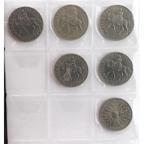 1598 - Victorian and later British coinage arranged in an album including silver threepenny bits, pennies a... 