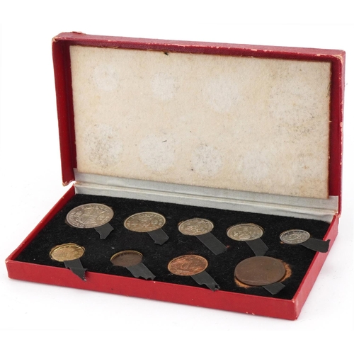 1534 - George VI 1950 specimen coin set housed in a fitted box by The Royal Mint