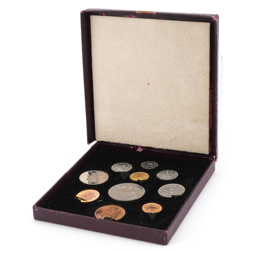 1532 - George VI 1951 specimen coin set housed in a fitted box by The Royal Mint