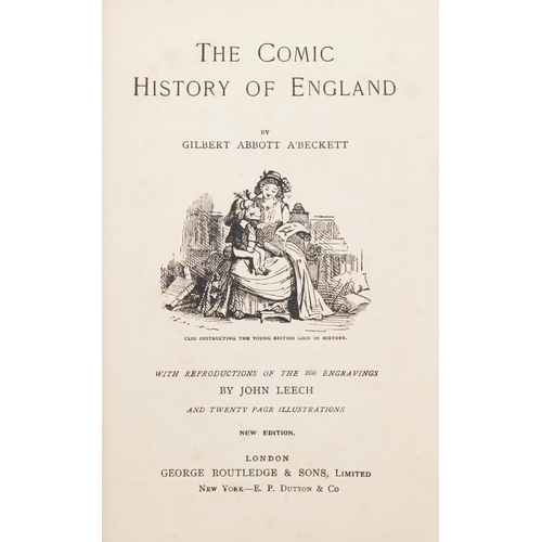 1497 - Four hardback books comprising A Comic History of England by G A A Beckett, Grimm's Fairytales, Just... 