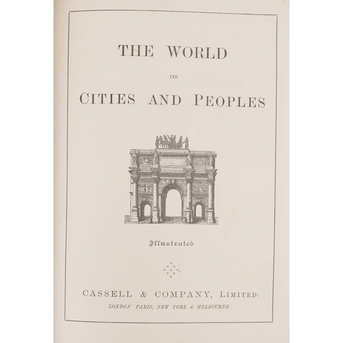 1487 - The World, It's Cities and Peoples volumes 1-10, five hardback books published Cassell & Company Ltd