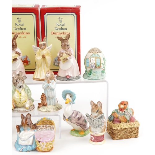 2265 - Bunnykins collectables including Royal Doulton Bedtime Bunnykins DB55 and Royal Albert Tailor of Glo... 