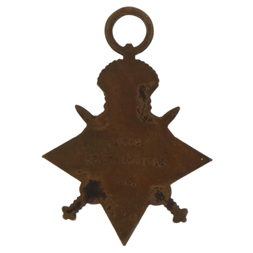 1347 - British military 1914-15 star awarded to 76359SPR:T.MACINTYRE.R.E.