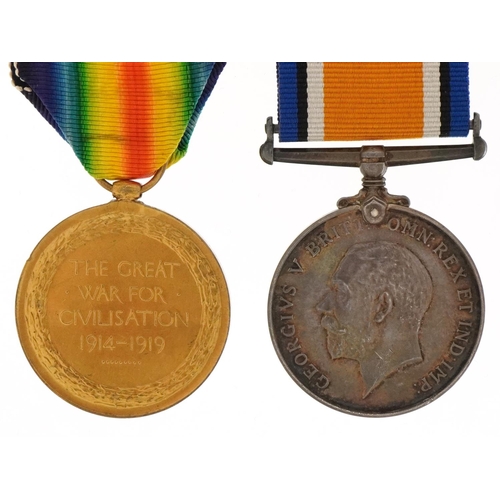 1339 - British military World War I pair awarded to 35799PTE.T.W.HOULISON.YORKS.L.I.