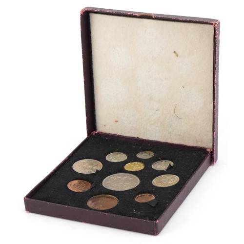 1531 - George VI 1951 Festival of Britain specimen coin set with fitted box by The Royal Mint