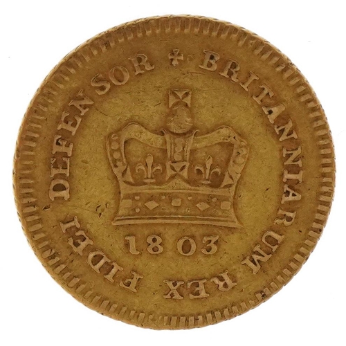 1509 - George III 1803 gold 1/3 guinea