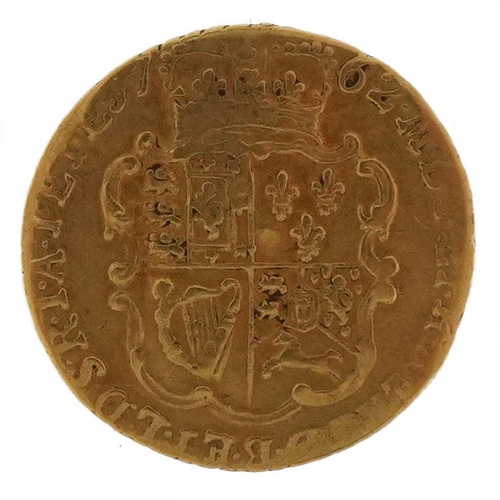 1510 - George III 1762 gold 1/4 guinea