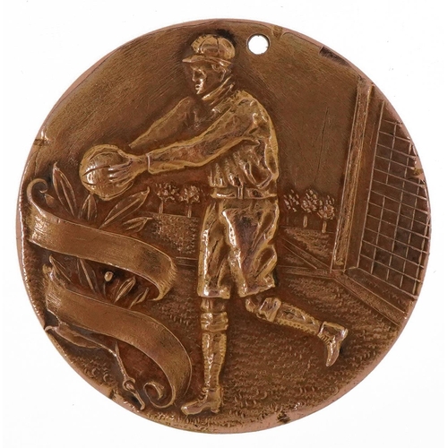 1695 - Sporting interest Dieges & Clust 1926 American football gold filled medal for first cast press goal ... 