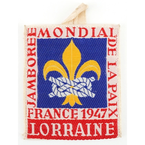 1638 - Vintage French 1947 Jamboree Mondial de La Paix Lorraine jamboree badge