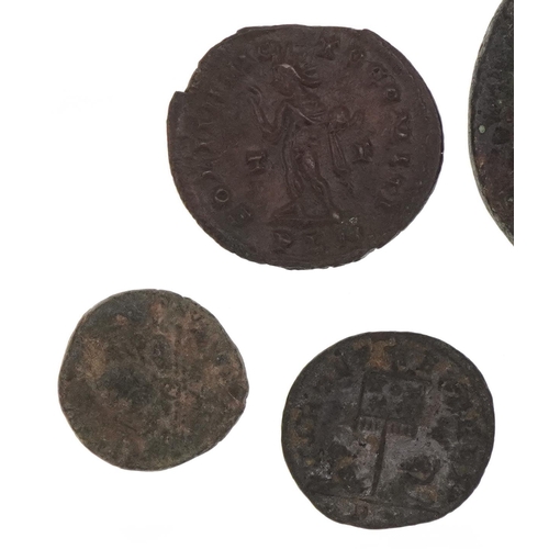 1587 - Seven antique Roman coins, total 59g