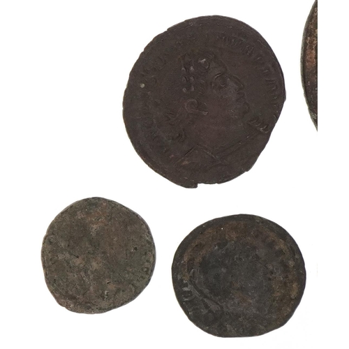 1587 - Seven antique Roman coins, total 59g