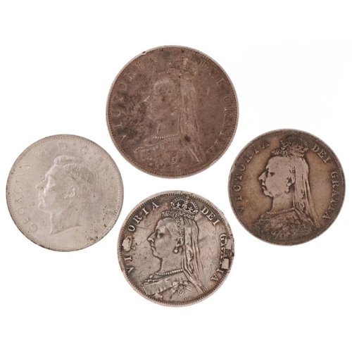 1523 - Victorian and later British coinage including 1887 double florin