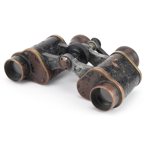 1399 - Pair of German military World War II Goerz Noetrieder x 8 binoculars