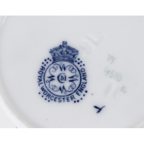 2397 - Royal Worcester miniature floral coffee can and saucer and Wedgwood Jasperware including teapot deco... 