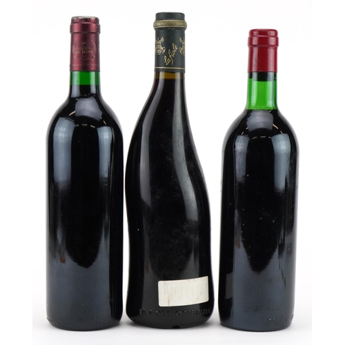 2234 - Three bottles of red wine comprising 1982 Chateau la Rose Perrier Lussat-Saint-Emilion, 1993 Chateau... 