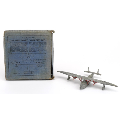 1139 - Vintage Dinky toys die cast Flying boat Clipper III with box, no 60W