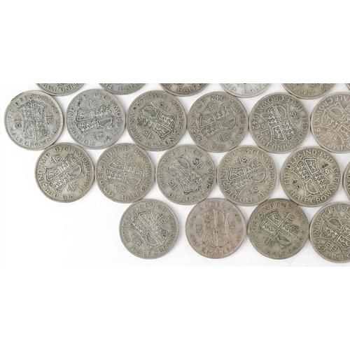 1538 - Collection of British pre decimal, pre 1947 half crowns, 570g