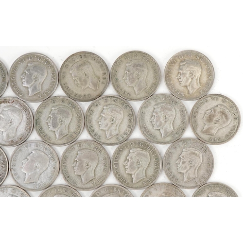 1538 - Collection of British pre decimal, pre 1947 half crowns, 570g