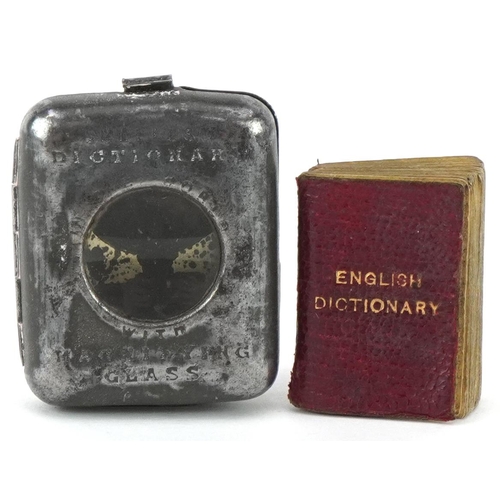 1488 - The Smallest English Dictionary in the World published by David Bryce & Son Glasgow with metal case ... 