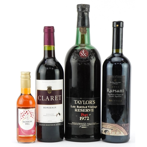 2237 - Four bottles of alcohol including 4XX bottle of Taylor's 1972 Late Bottled Vintage Reserve port