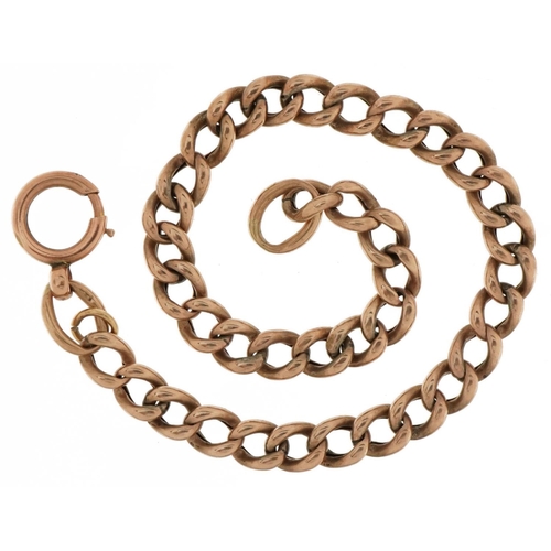 3517 - 9ct rose gold bracelet, 18cm in length, 5.8g