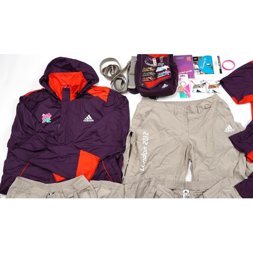 2666 - Sporting interest collectables, predominantly London 2012 Olympics including clothes, hats and pin b... 