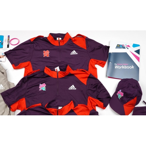 2666 - Sporting interest collectables, predominantly London 2012 Olympics including clothes, hats and pin b... 