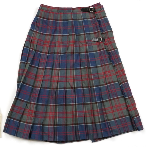 1097 - Burberry's Made in France skirt together with a Kinloch Anderson wool tartan skirt, size 14