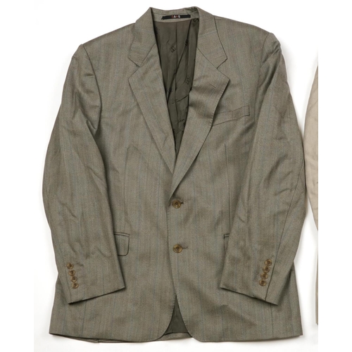 1098 - Daks London linen blend jacket together with a Butler & Webb example, size L