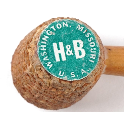 1316 - Collection of vintage and later tobacco smoking pipes, including block Meerschaum, briar and white m... 