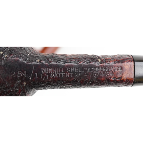 1302 - Briar tobacco smoking pipes including Dunhill Shell, Parker Royal, Hardcastle, Peterson's, Charatan,... 