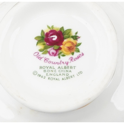 2316 - Royal Albert Old Country Roses china including various teaware, wall clock and cake tray, 35cm wide