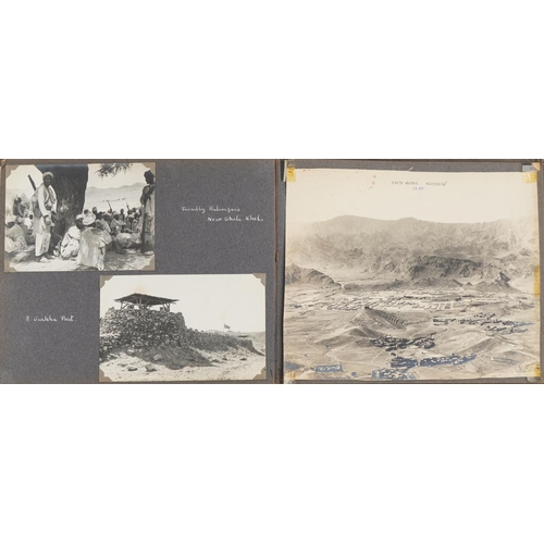 1646 - Good album of military interest black and white photographs relating to Chitral Relief and Mohmand B... 