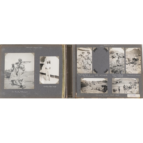 1646 - Good album of military interest black and white photographs relating to Chitral Relief and Mohmand B... 