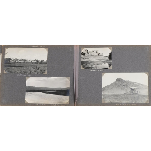 1646 - Good album of military interest black and white photographs relating to Chitral Relief and Mohmand B... 