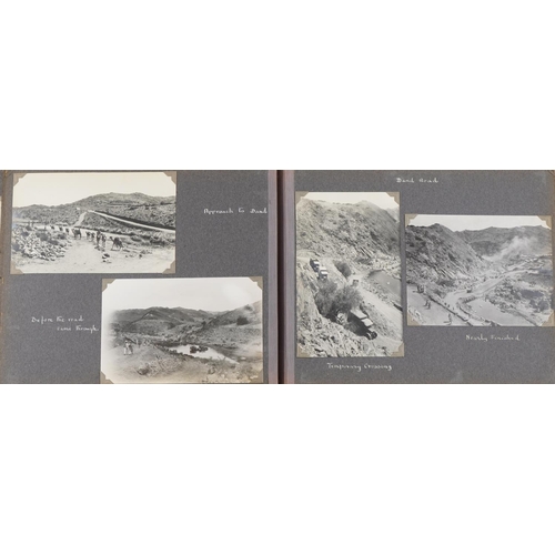 1646 - Good album of military interest black and white photographs relating to Chitral Relief and Mohmand B... 