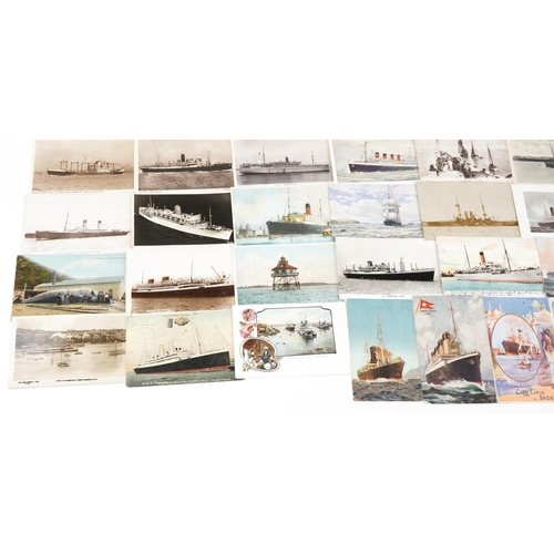 1669 - Collection of shipping interest postcards, some real photographic, including TSS Titanic, White Star... 