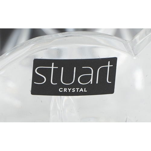 2302 - Set of six Stuart Crystal finger bowls with boxes, each 13cm in diameter