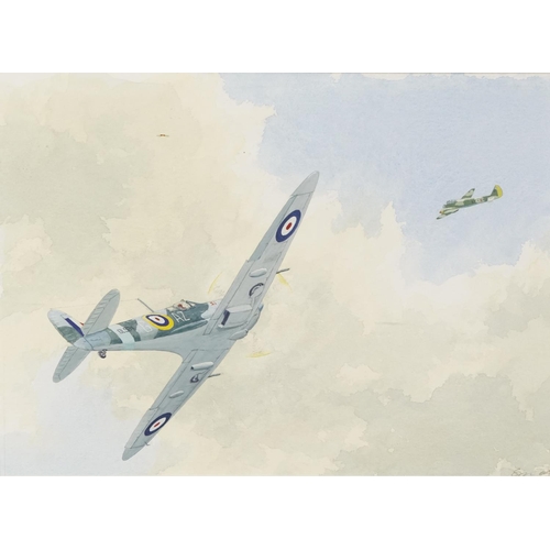 2130 - Simon Marlan - I See Him, Red Leader! Supermarine Spitfire MK Vb flown by P/O Axel Svendsen of 234 S... 