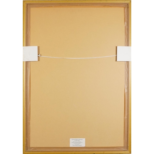 2521 - Italian Loris Marazzi Scultore Gallery advertising board, framed, 99cm x 68.5cm excluding the frame