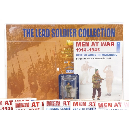 1179 - Collection of Del Prado hand painted diecast soldiers from The Men at War series, housed in sealed b... 