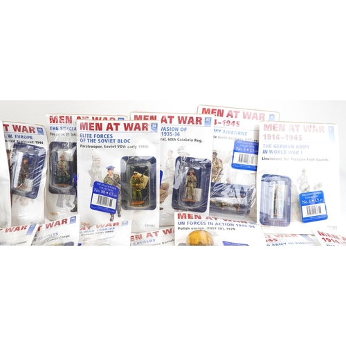 1179 - Collection of Del Prado hand painted diecast soldiers from The Men at War series, housed in sealed b... 