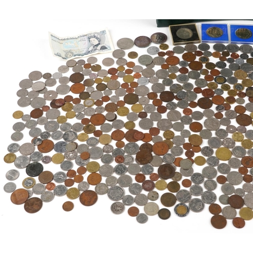 1600 - Collection of antique and later British and world coinage and banknotes together with a World War II... 