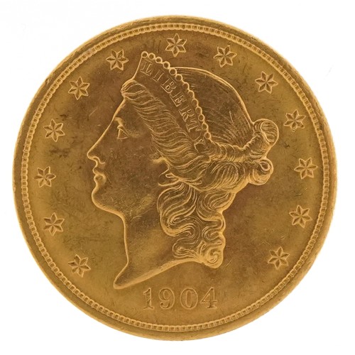 1505 - United States of America 1904 Liberty Head gold twenty dollar gold coin