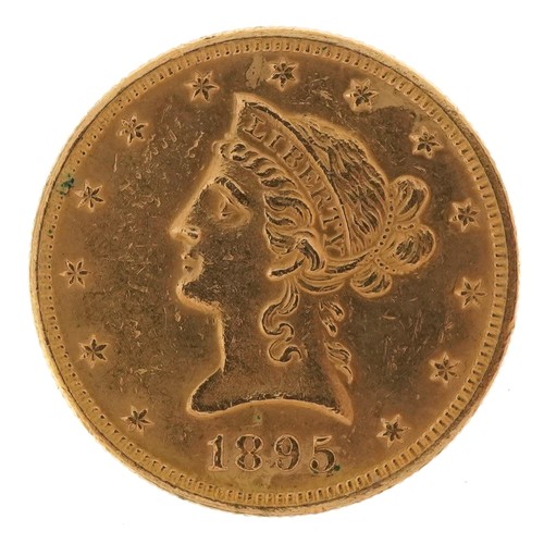 1506 - United States of America 1895 Liberty Head ten dollar gold coin