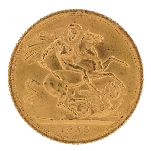 1513 - Elizabeth II 1968 gold sovereign